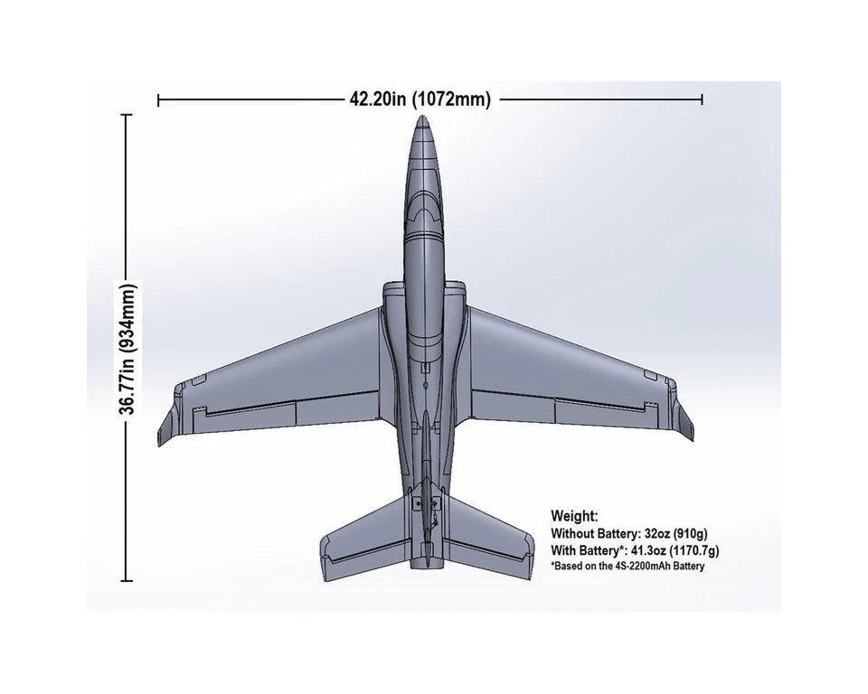 E-flite EFlite Viper 64mm EDF BNF Basic Electric Jet (1072mm) EFL07750