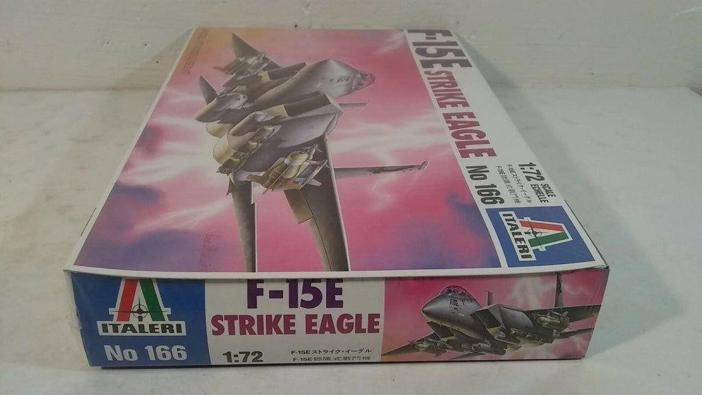 1994 Italeri F-15 E Strike Eagle Fighter Aircraft 1:72 Scale Model Kit # 166