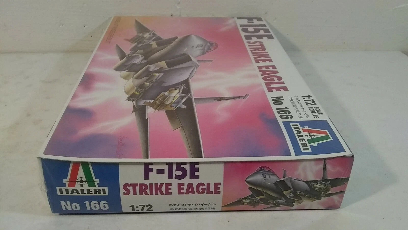 1994 Italeri F-15 E Strike Eagle Fighter Aircraft 1:72 Scale Model Kit # 166