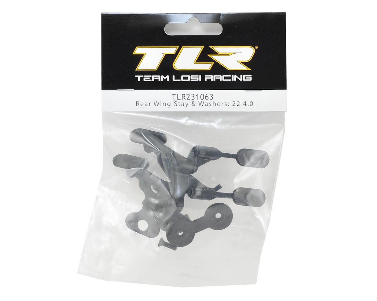 Team Losi Racing TLR 22 4.0 Rear Wing Stay & Washers : RC Truck Buggy TLR231063