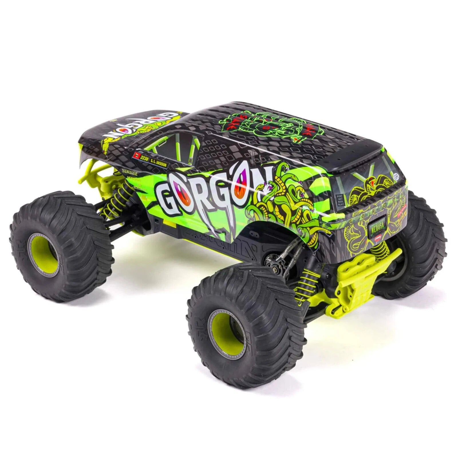 Arrma Gorgon 4X2 MEGA 550 Brushed 1/10 Monster Truck RTR (Yellow) w/SLT2 2.4GHz