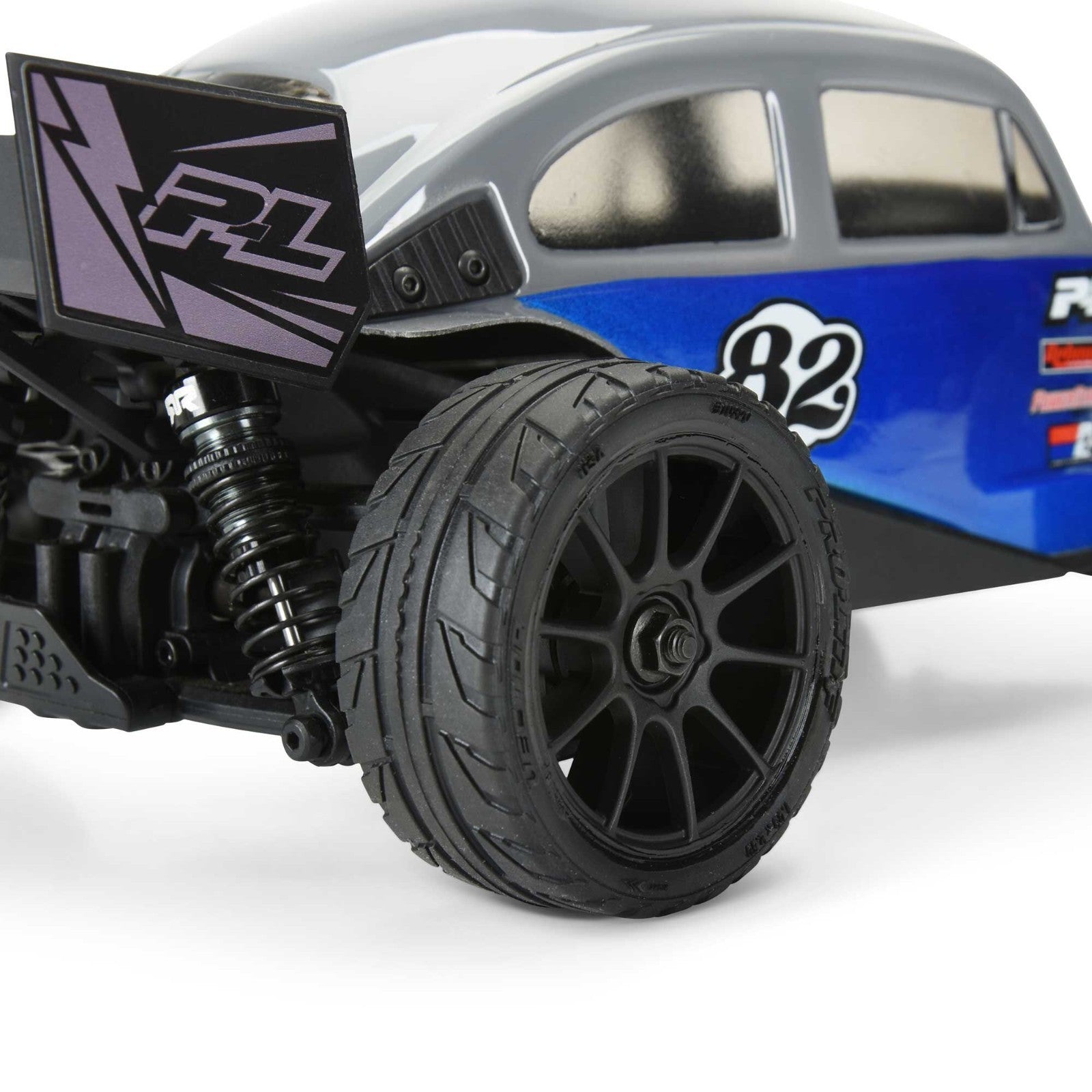 1/14 Vector Tire MTD 12mm Black Mach-10 Wheel (4): ARRMA TYPHON GROM