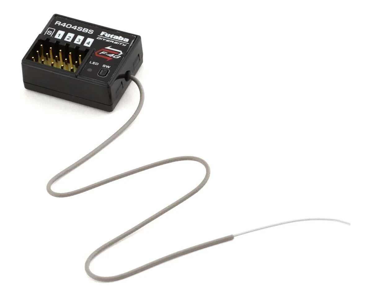 Futaba R404SBS F-4G TFHSS 4-Channel 2.4Ghz Telemetry Receiver SR T-FHSS S.Bus2