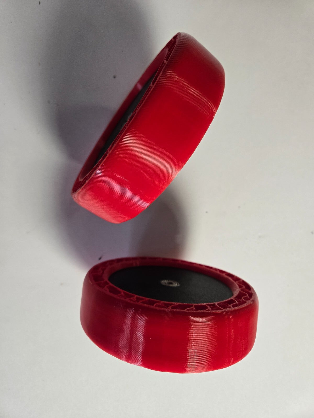 3D Printed No Bounce Upgrade Wheels / Tires Super Timber w/ Dual Ball Bearings