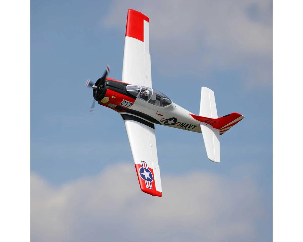 E-flite EFlite T28 T-28 Trojan 1.2m BNF Bind in Fly Basic Electric RC Airplane