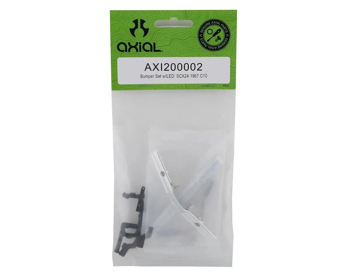 Axial SCX24 1/24 Scale 1967 C10 RC Truck Bumper Set with LEDs AXI200002