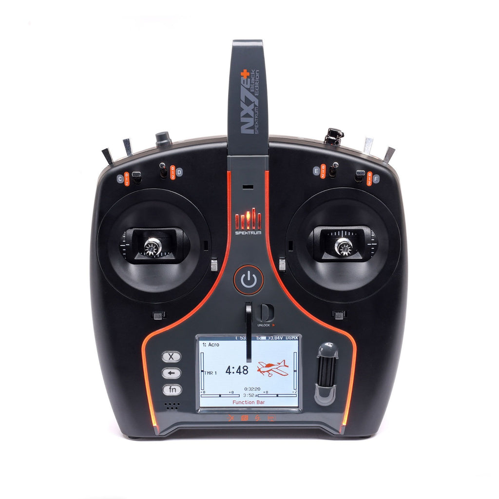 Spektrum NX7e+ 14-Channel DSMX Transmitter Only Black Edition SPMR7120
