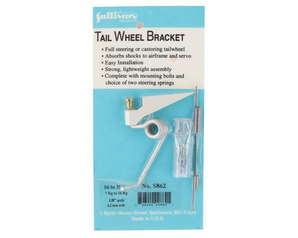 Sullivan Products S862 862 Tailwheel Bracket 1.20 120 Size - 1/4 Scale 16-35 lbs