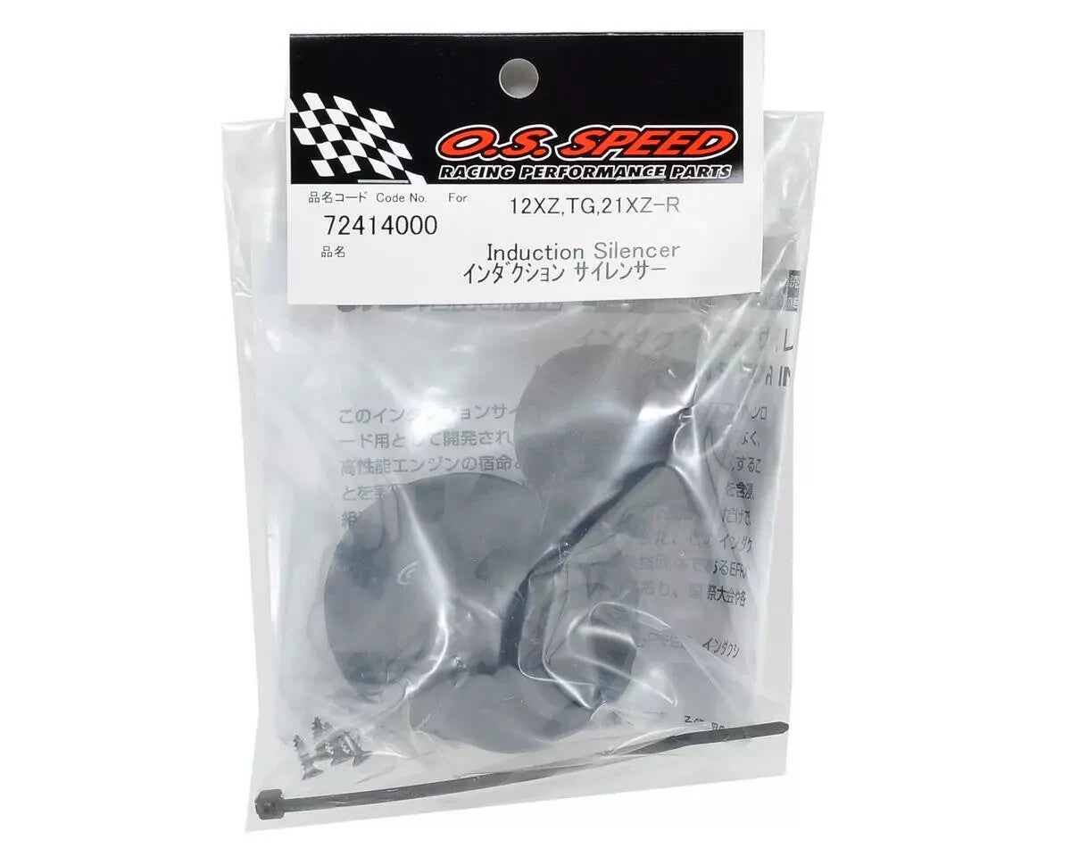 O.S. OS .12 / .21 Induction Silencer RC Car On Road Air Filter System 72414000