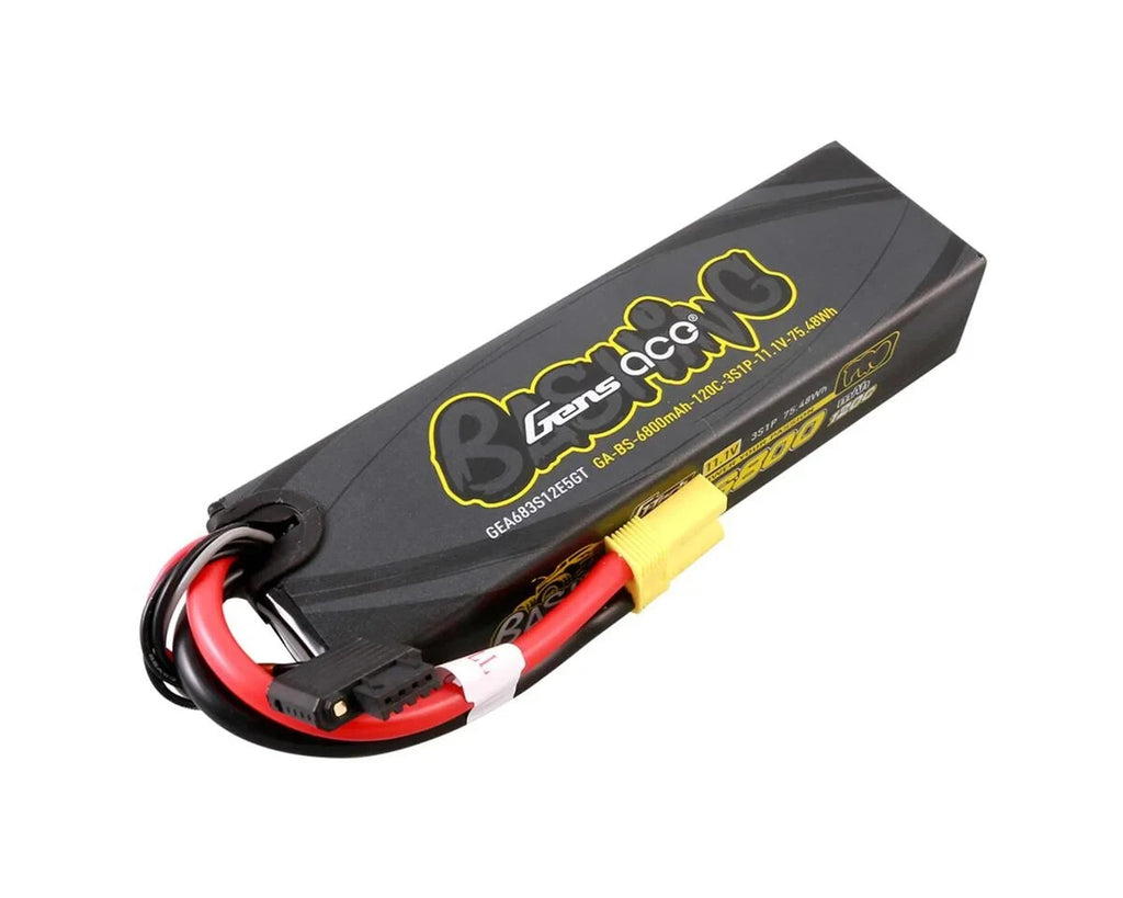 Gens Ace G-Tech 6800mAh 11.1V 120C 3S Lipo Battery EC5 For Arrma 1/8 RC Car