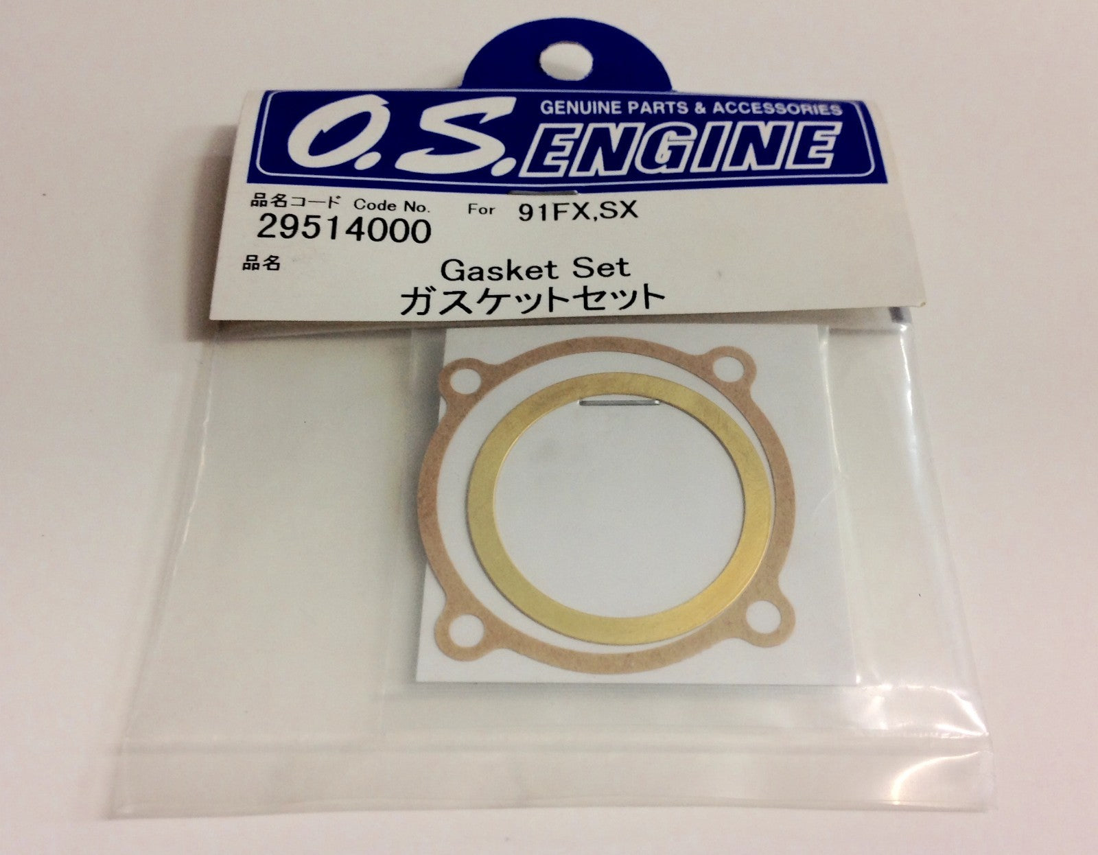 O.S. OS 29514000 RC Remote Control Engine Engines Gasket Set For: .91 91 FX SX