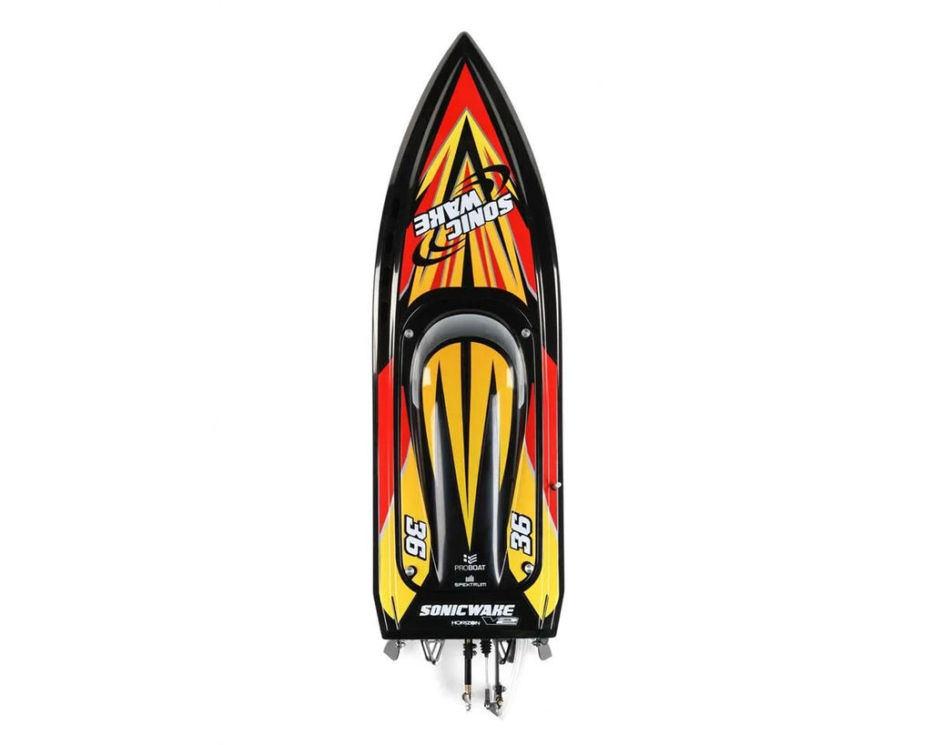 Pro Boat Sonicwake 36" Self-Righting RTR Deep-V Brushless Boat Black w/Spektrum
