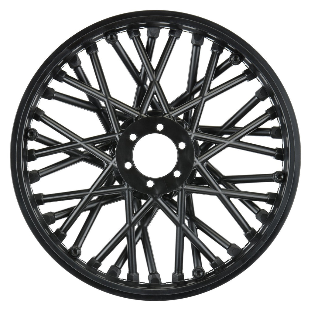 Pro-Line 283203 Bullyspoke V2 Bead Front Wheel Black For PM-MX