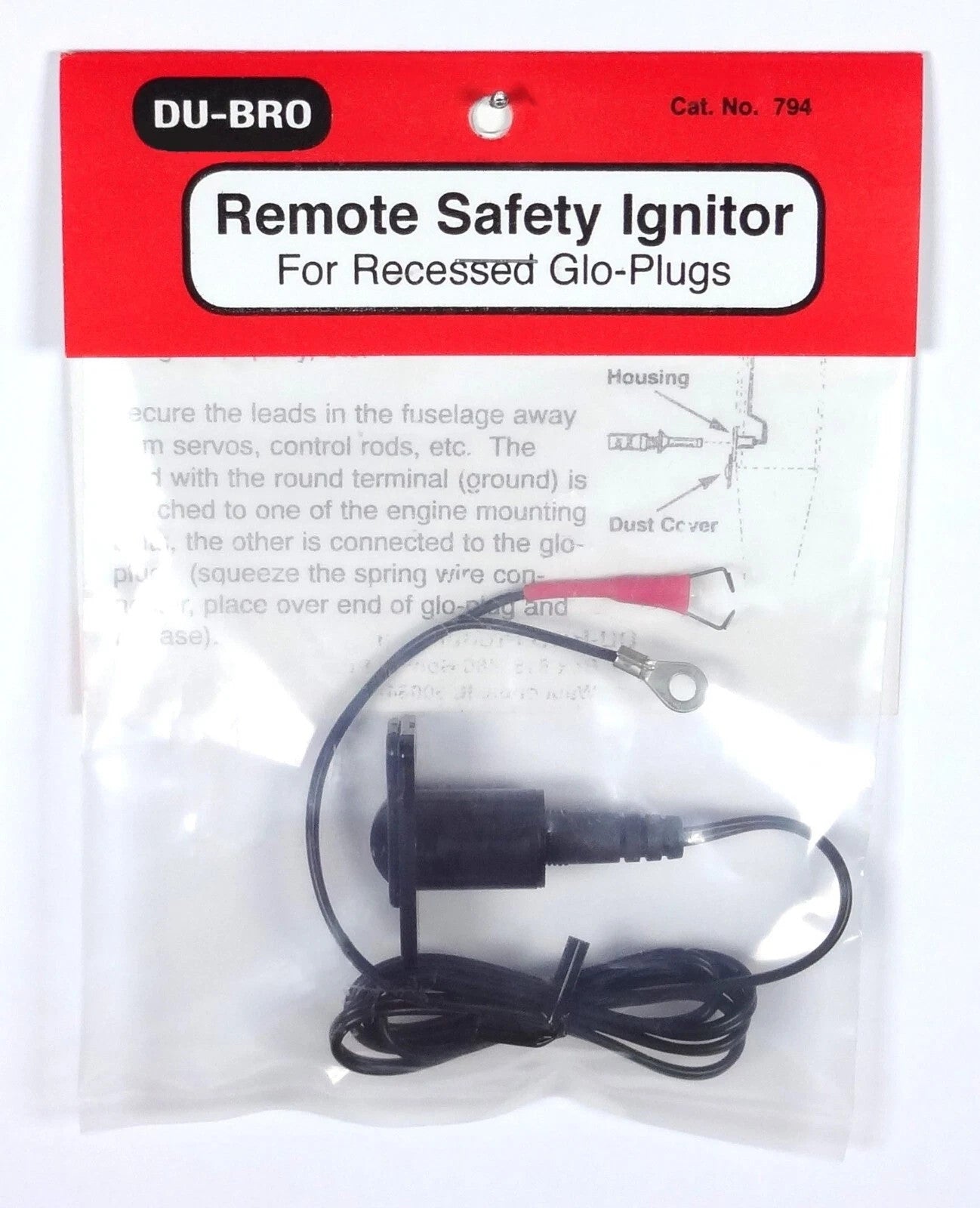 DuBro RC Nitro Engine Remote Safety Ignitor Recessed Plug : Four Strokes DUB794