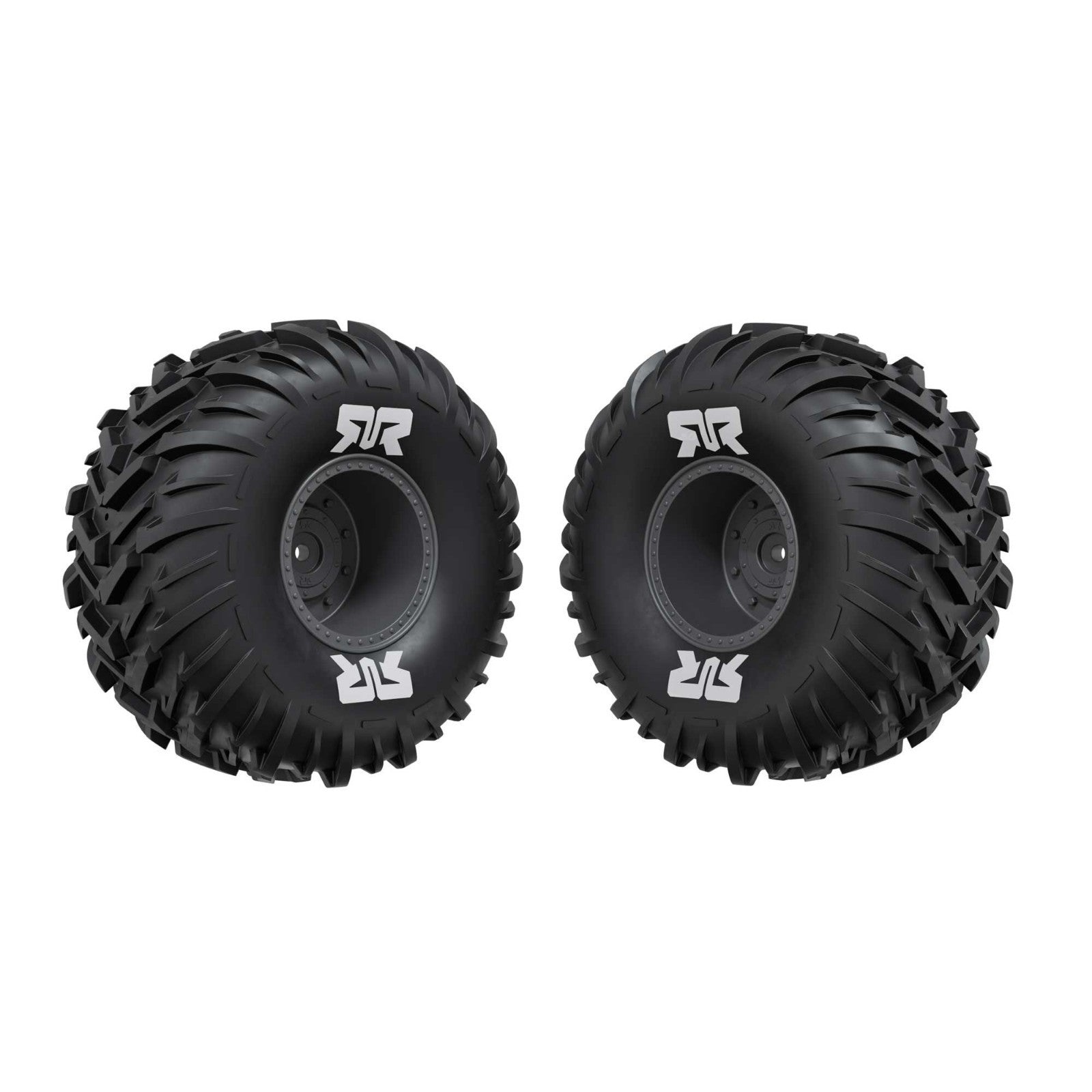 ARA-3419 ARA3419 dBoots Cut Chevron MT Tire Set Glued, Gun metal Gorgon 223S