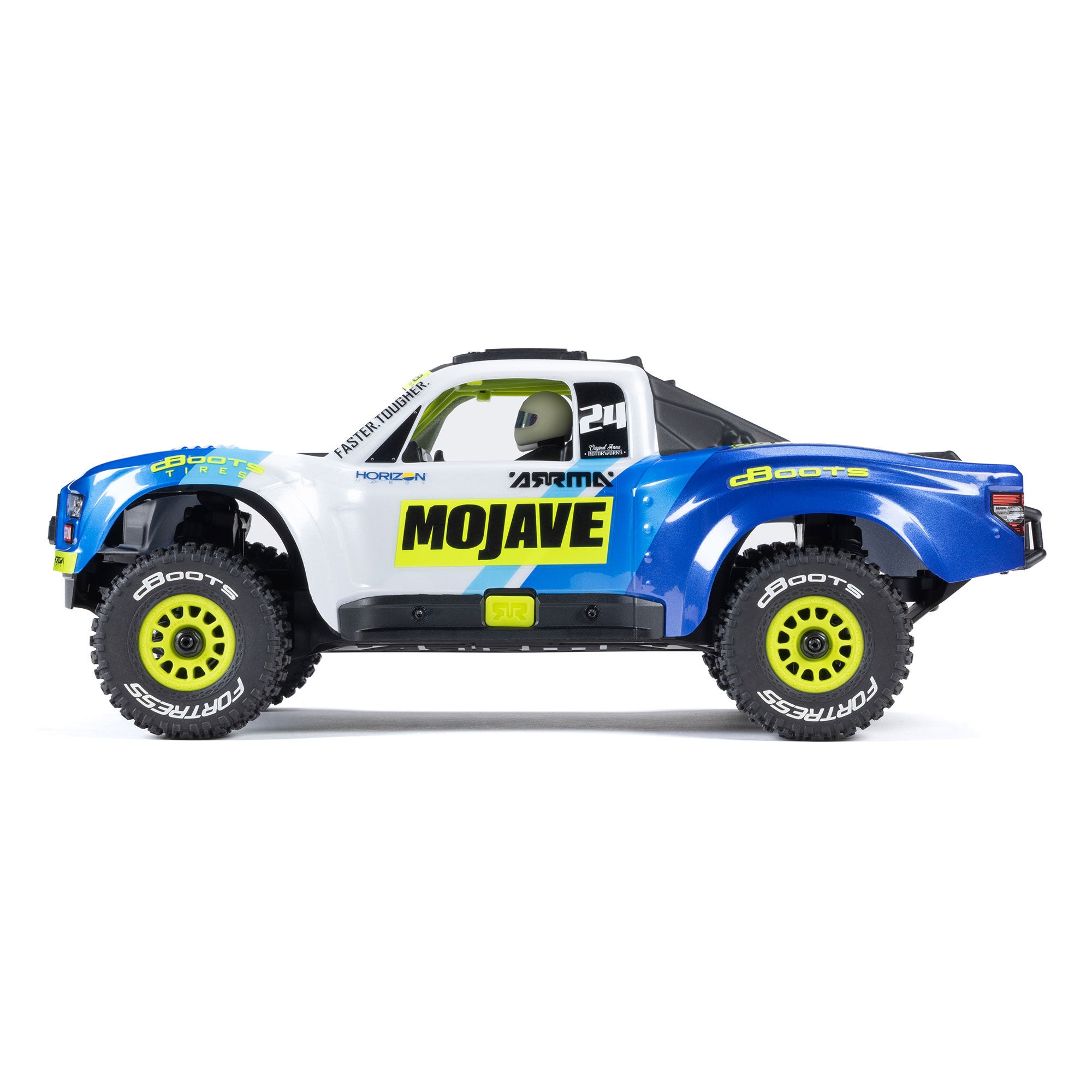Arrma Mojave Grom MEGA 4WD 380 Brushed 1/18 Electric Desert Truck RTR Red / Blue