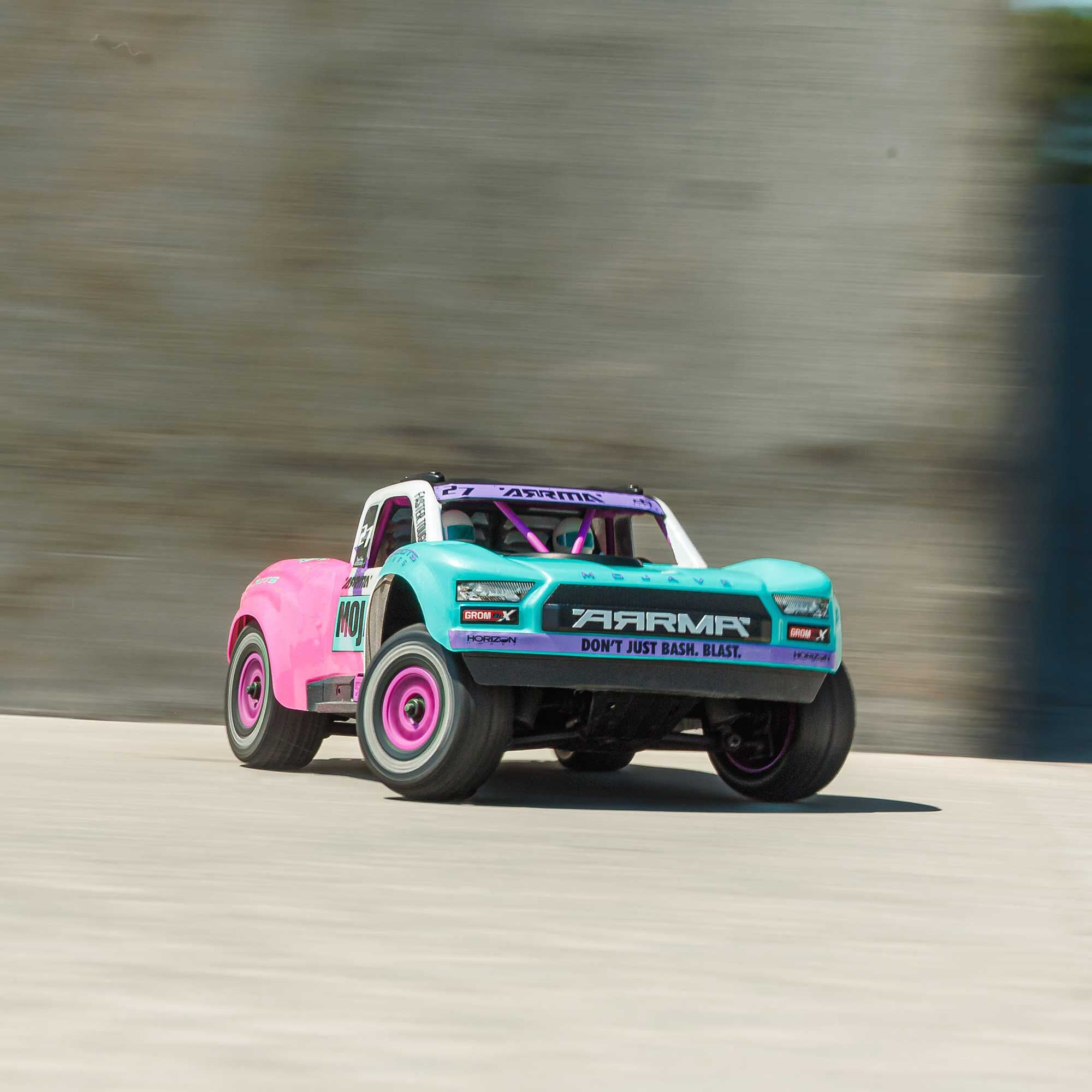 1/16 MOJAVE GROM 223S DSC 4X4 RTR Brushless Desert Truck, Teal (Battery & Charger Included)