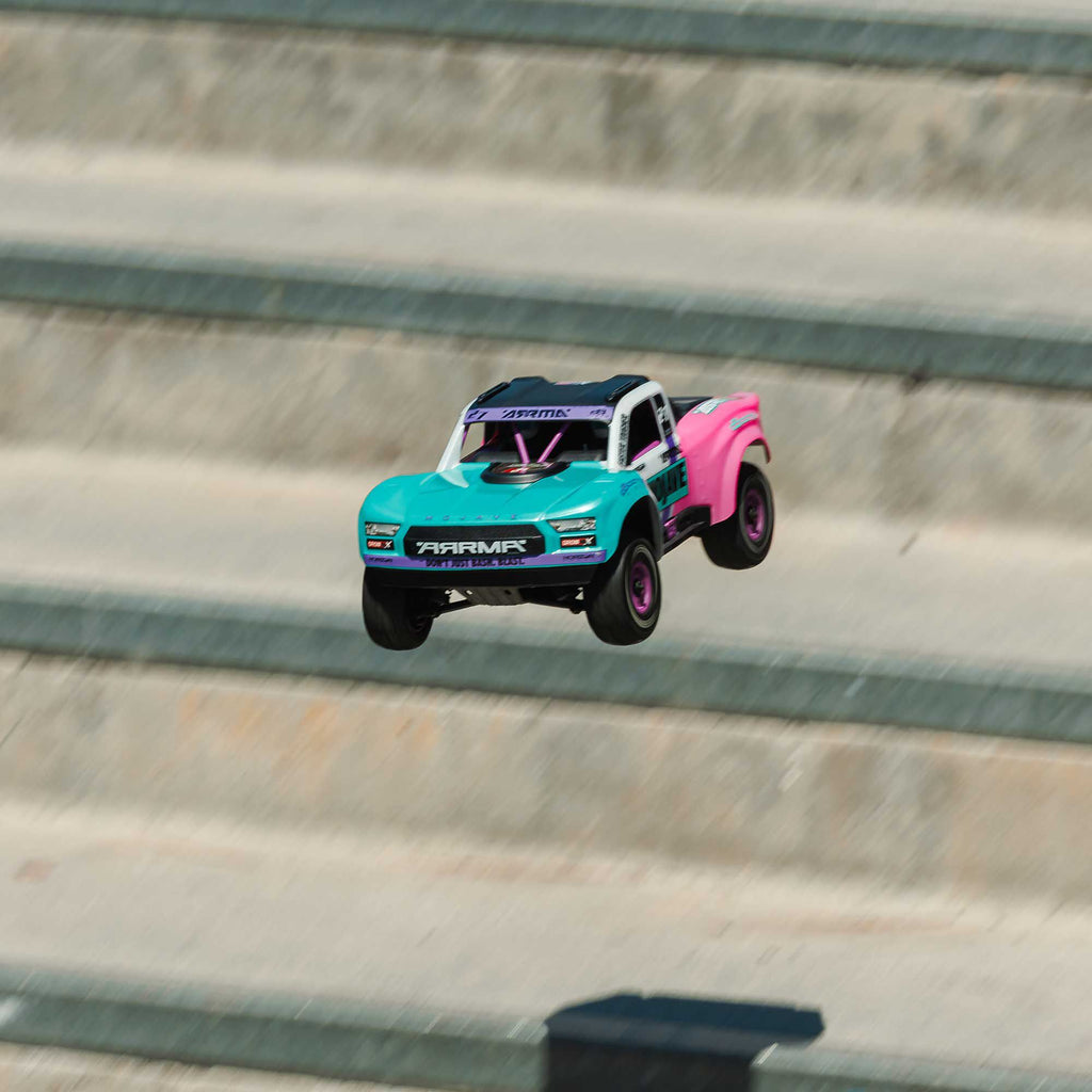 1/16 MOJAVE GROM 223S DSC 4X4 RTR Brushless Desert Truck, Teal (Battery & Charger Included)