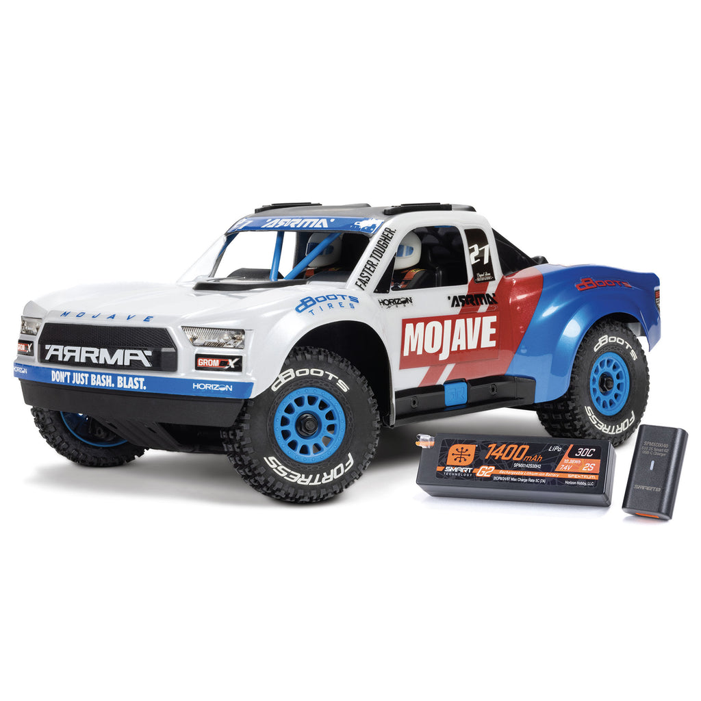 1/16 MOJAVE GROM 223S DSC 4X4 RTR Brushless Desert Truck, White (Battery & Charger Included) (Copy)