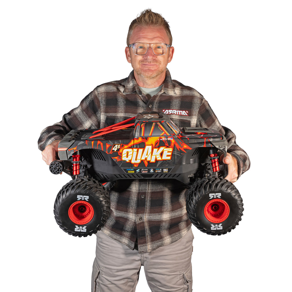 PREORDER 11/4/2026 ARRMA QUAKE 4S DSC 1/8 4X4 Brushless RTR ARA4437T1 T2 Black Red White Blue
