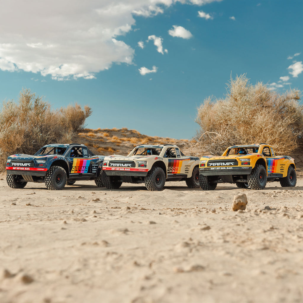 PREORDER NEW 1/7 MOJAVE 6S 4X4 RTR Brushless Desert Truck, ARA7604V3T1, ARA7604V3T2, ARA7704V3T1 Standard and EXB Versions