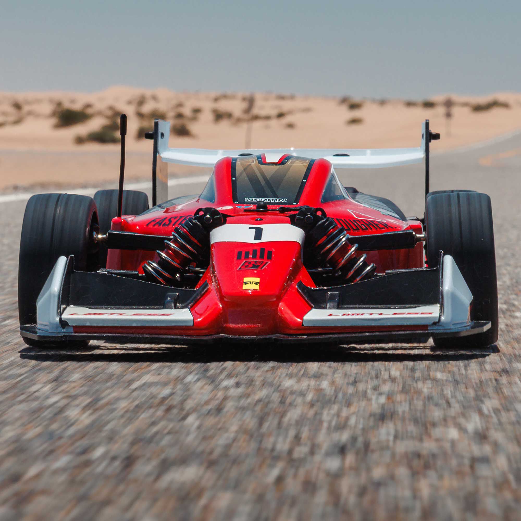 1/7 LIMITLESS 120 8S BLX Speed Machine RTR with AVC Red and Black