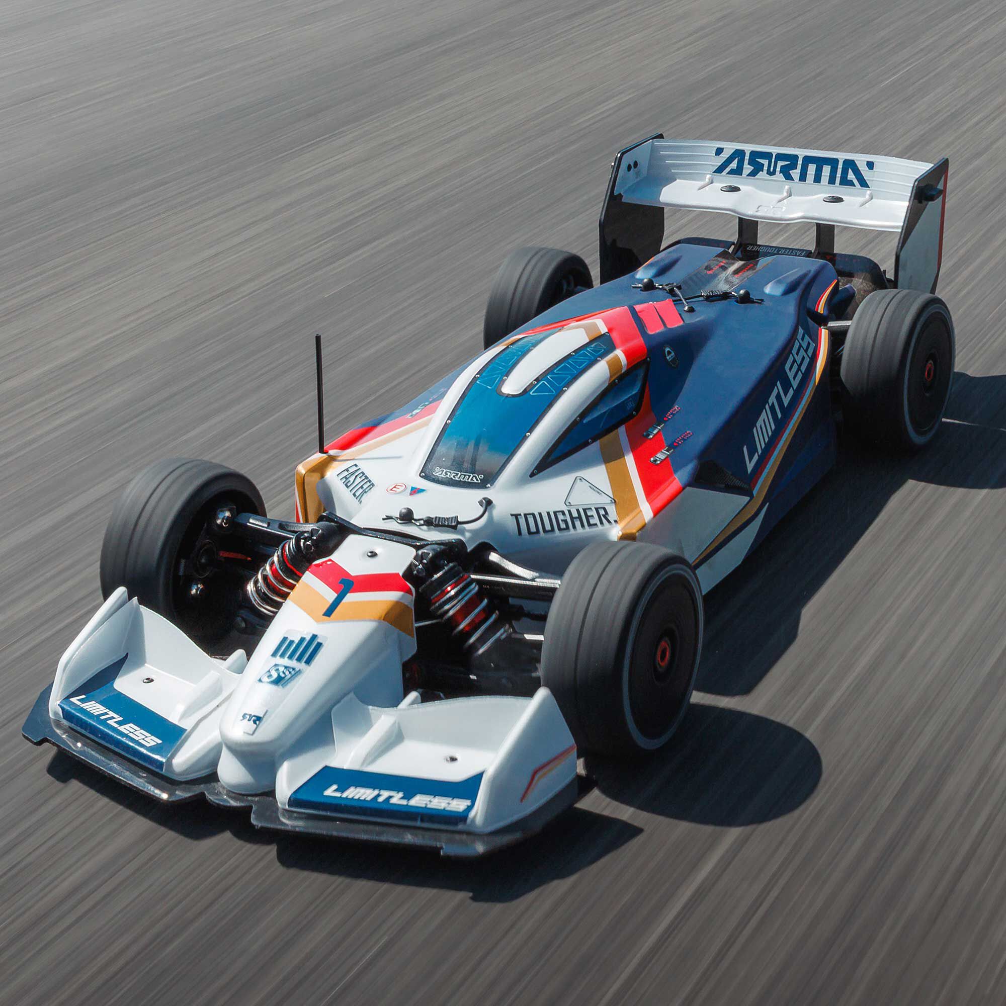 1/7 LIMITLESS 120 8S BLX Speed Machine RTR with AVC Blue and White