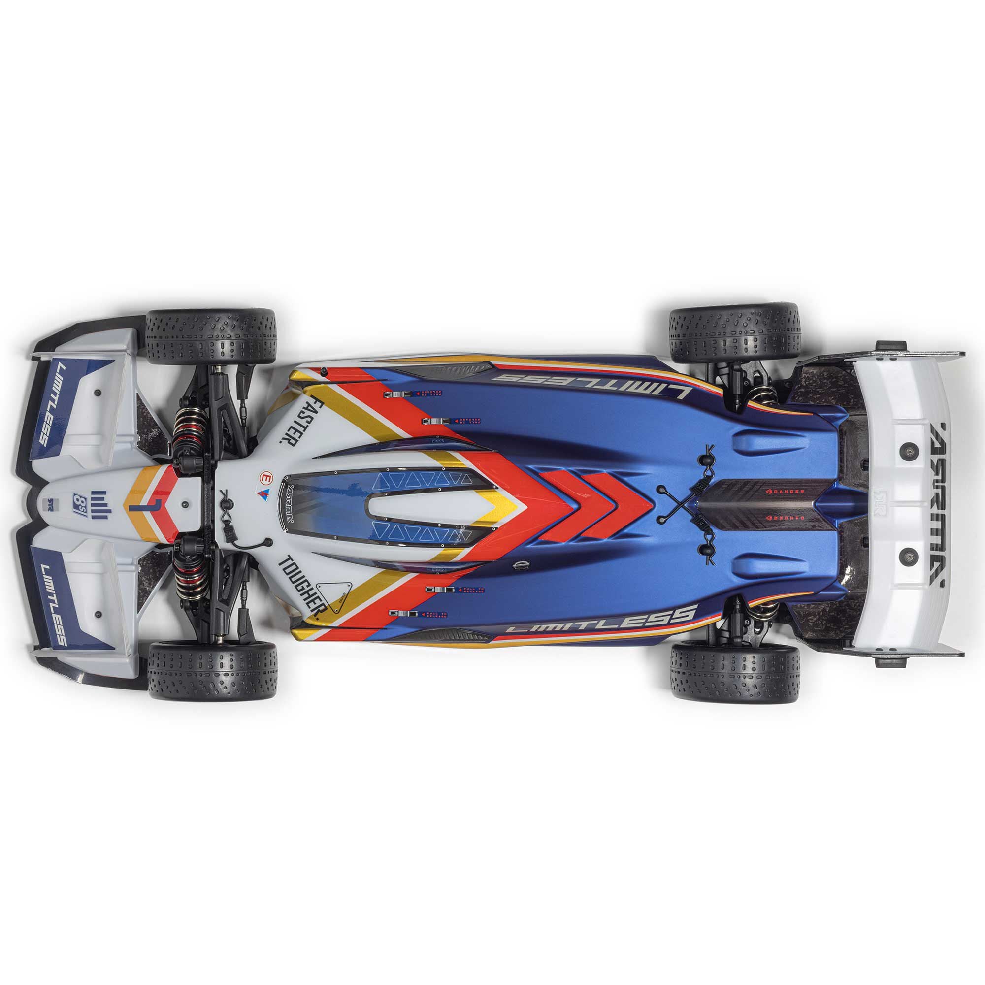 1/7 LIMITLESS 120 8S BLX Speed Machine RTR with AVC Blue and White