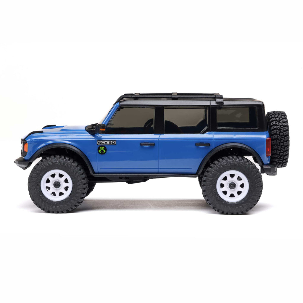 1/30 SCX30 Ford Bronco 4X4 RTR Brushed Rock Crawler (Battery & Charger Included), AXI-2048