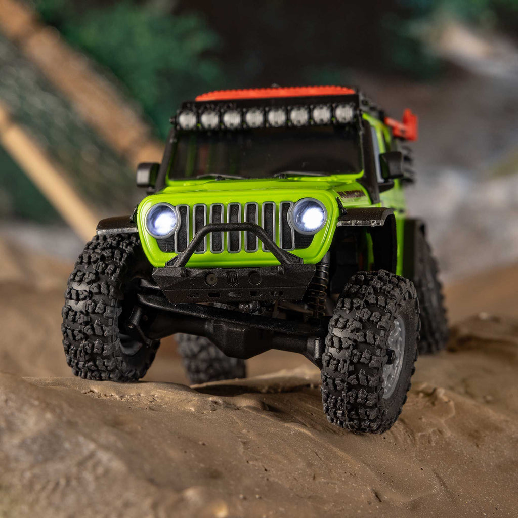 1/30 SCX30 Jeep Wrangler JLU 4X4 RTR Brushed Rock Crawler (Battery & Charger Included), AXI-2261