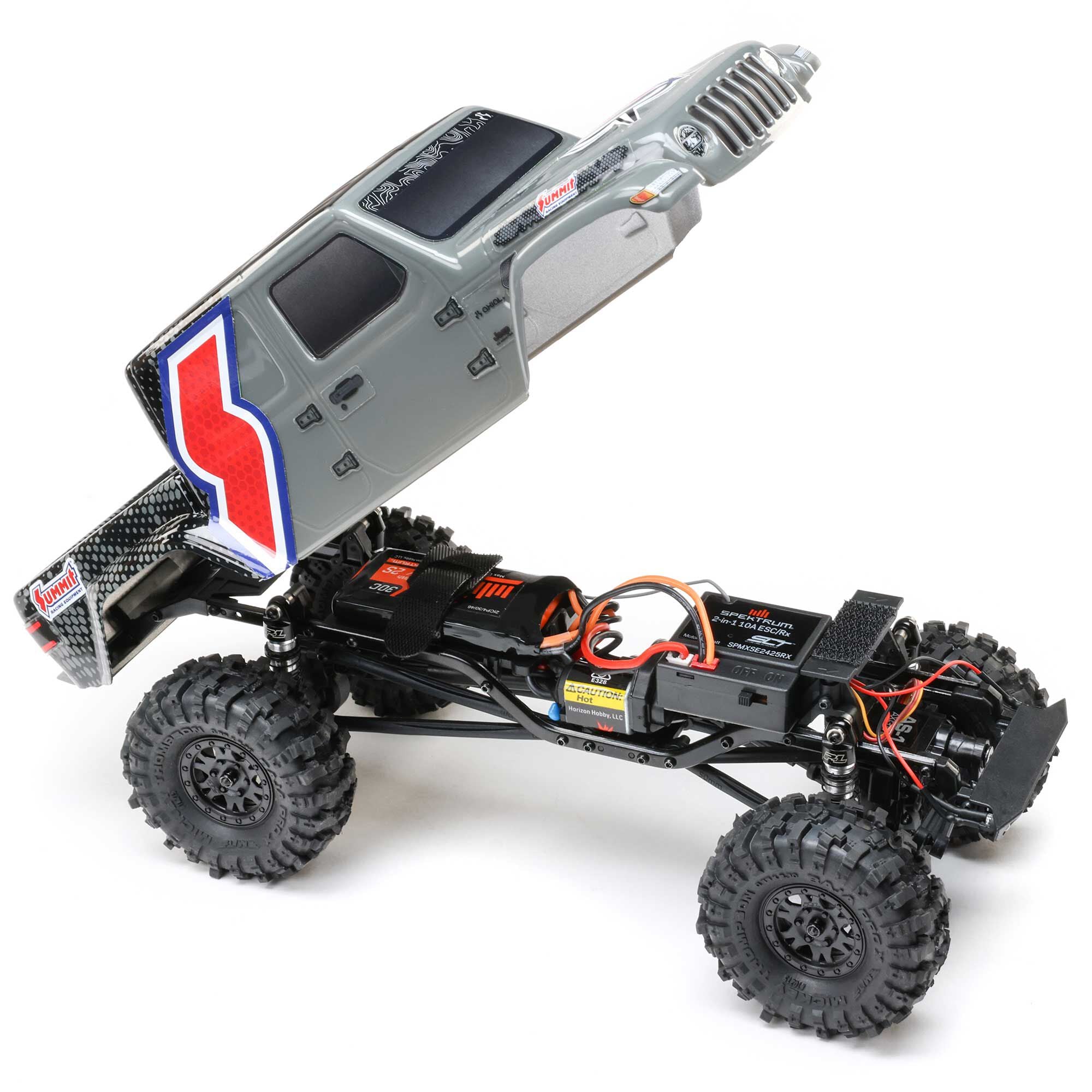 Dealer Exclusive 1/24 SCX24 Summit Racing Jeep Gladiator 4X4 Rock Crawler RTR (Battery & Charger Included), Gray