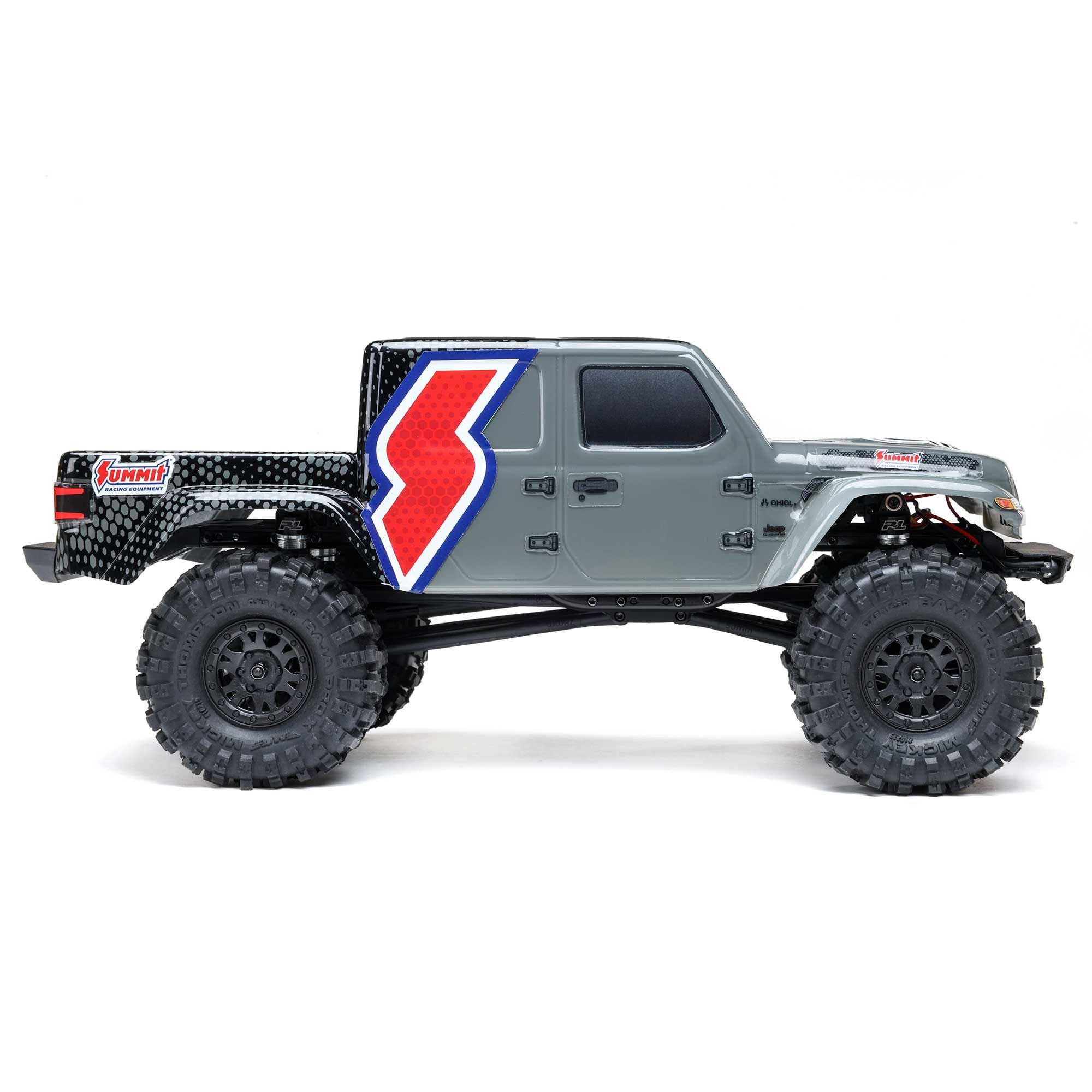 Dealer Exclusive 1/24 SCX24 Summit Racing Jeep Gladiator 4X4 Rock Crawler RTR (Battery & Charger Included), Gray
