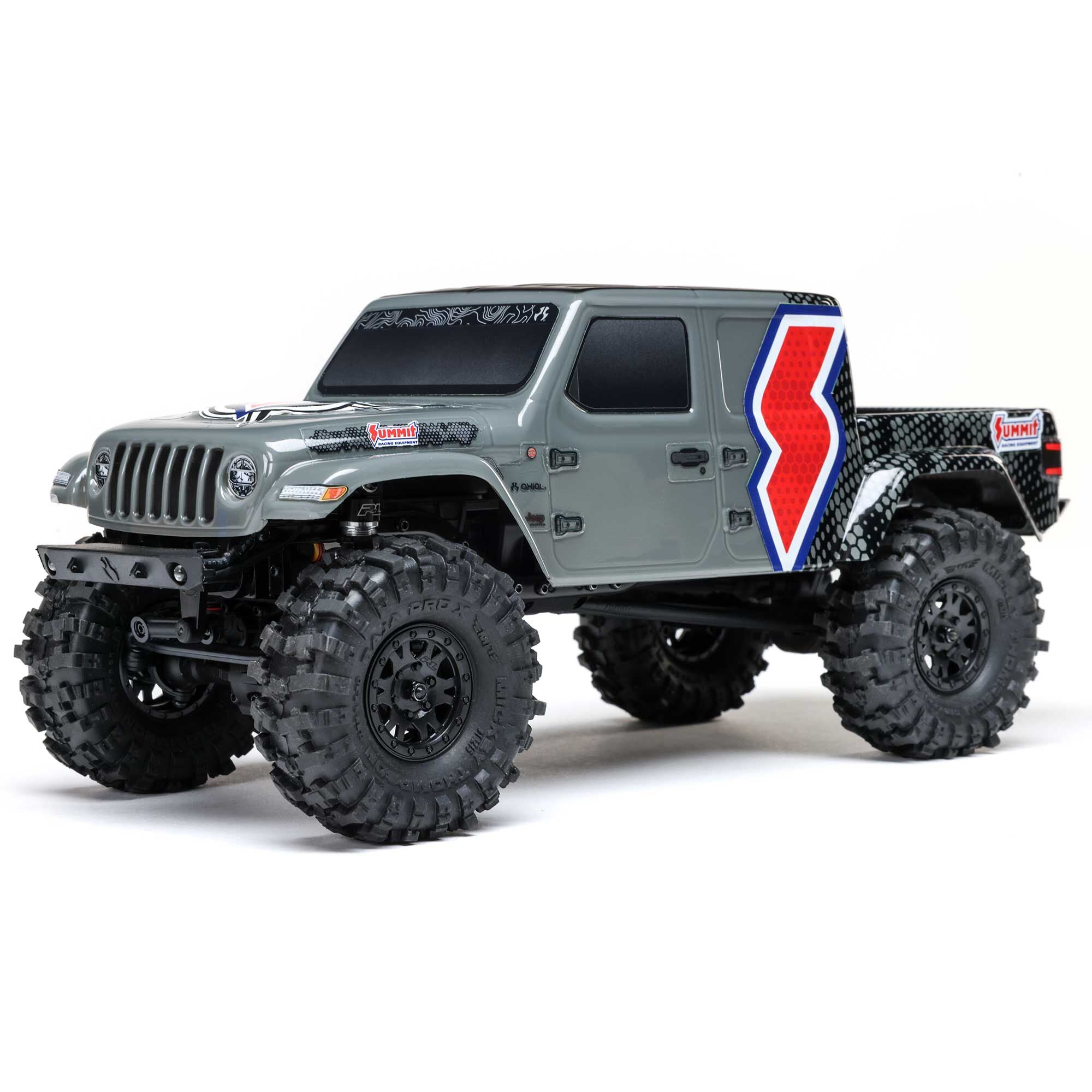 Dealer Exclusive 1/24 SCX24 Summit Racing Jeep Gladiator 4X4 Rock Crawler RTR (Battery & Charger Included), Gray
