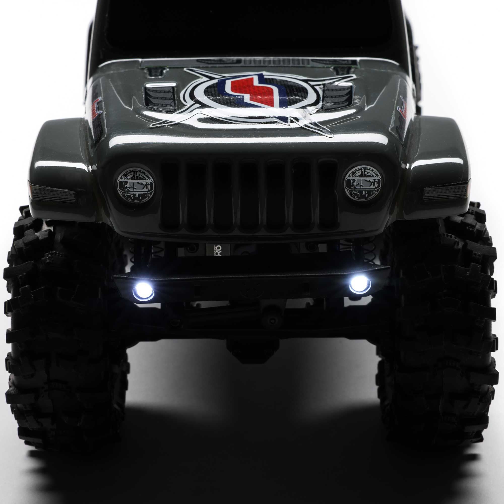 Dealer Exclusive 1/24 SCX24 Summit Racing Jeep Gladiator 4X4 Rock Crawler RTR (Battery & Charger Included), Gray