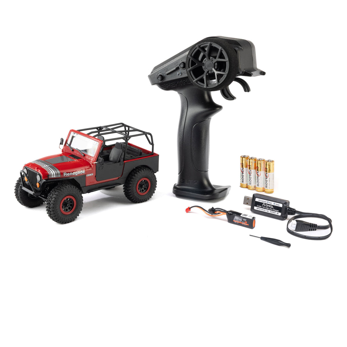 PREORDER 10/28/26 Axial SCX30 Jeep CJ-7 GenRight 1/30 4WD RTR RC Crawler Red Green AXI-3273T1/T2
