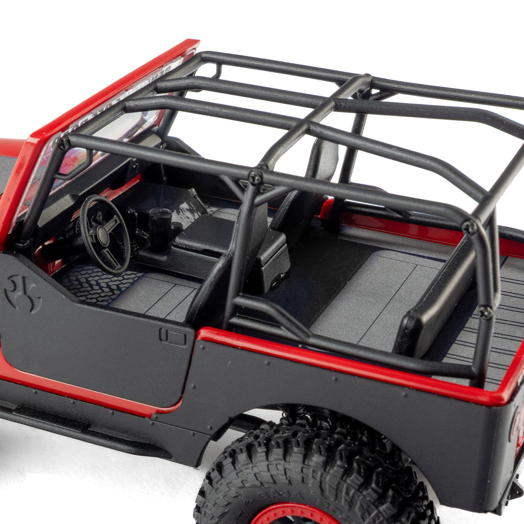 PREORDER 10/28/26 Axial SCX30 Jeep CJ-7 GenRight 1/30 4WD RTR RC Crawler Red Green AXI-3273T1/T2