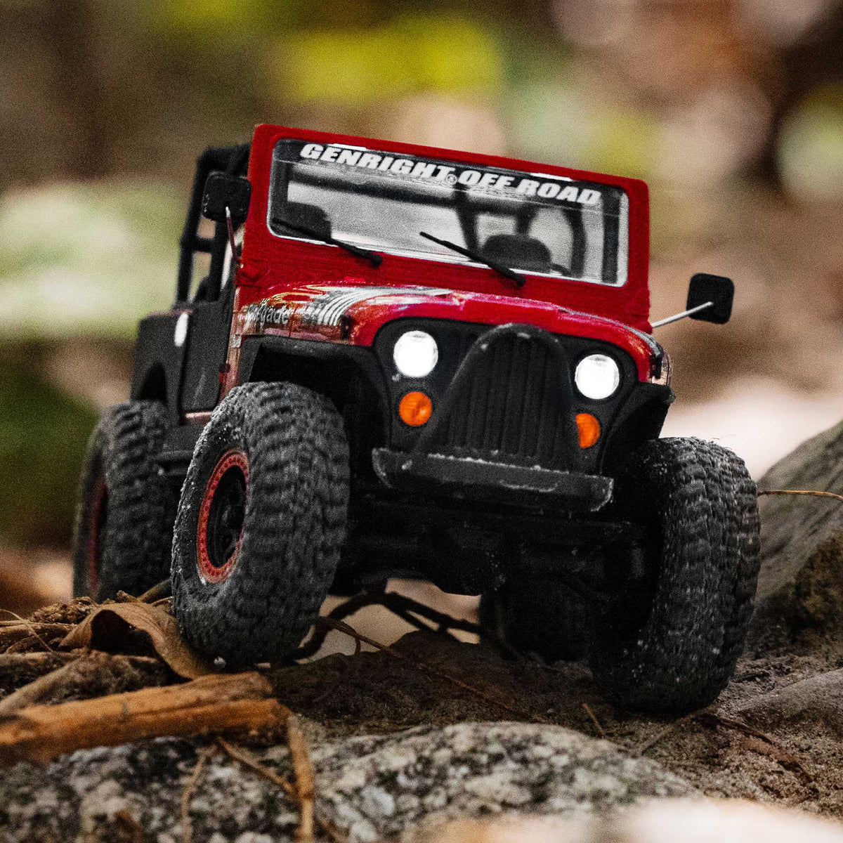 PREORDER 10/28/26 Axial SCX30 Jeep CJ-7 GenRight 1/30 4WD RTR RC Crawler Red Green AXI-3273T1/T2