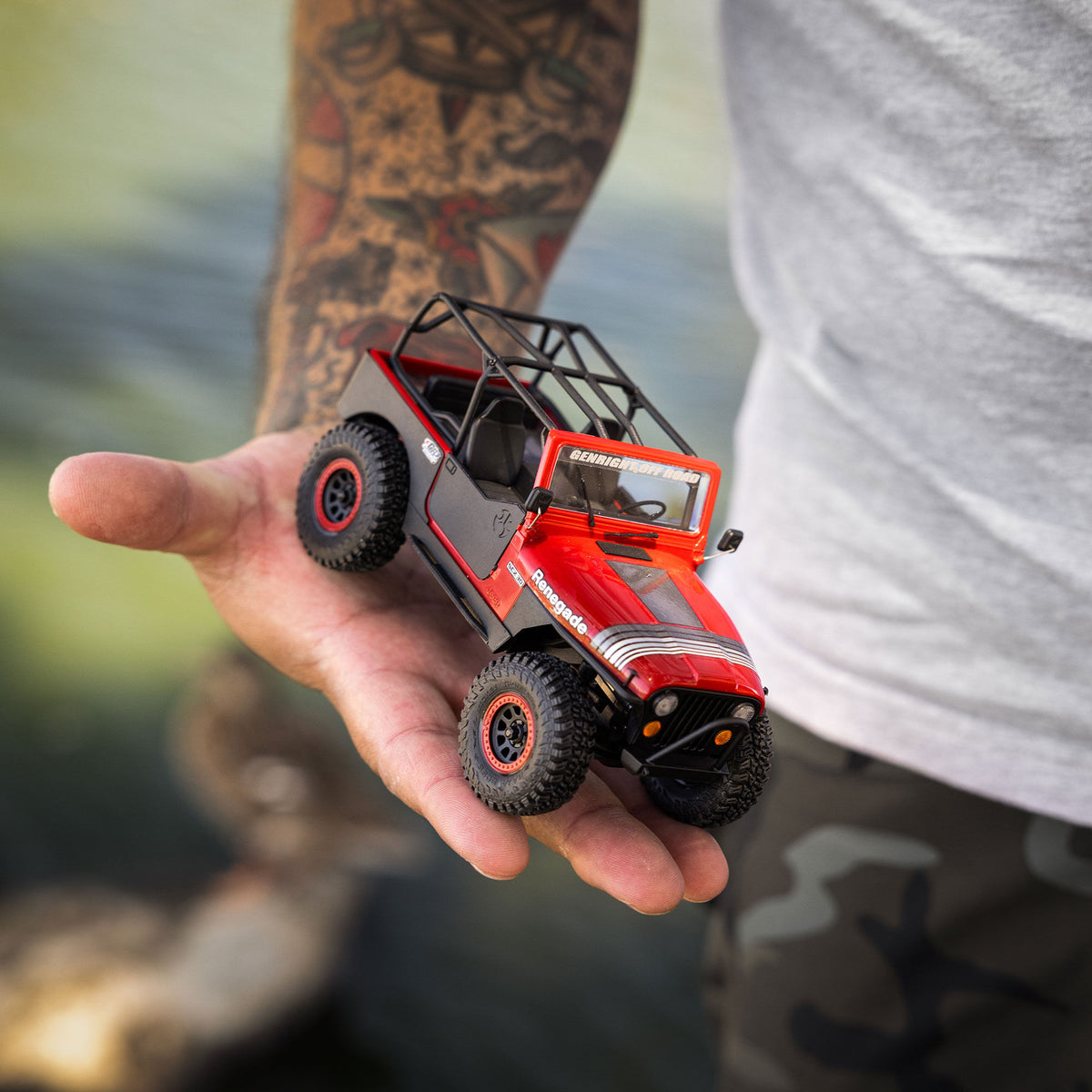 PREORDER 10/28/26 Axial SCX30 Jeep CJ-7 GenRight 1/30 4WD RTR RC Crawler Red Green AXI-3273T1/T2