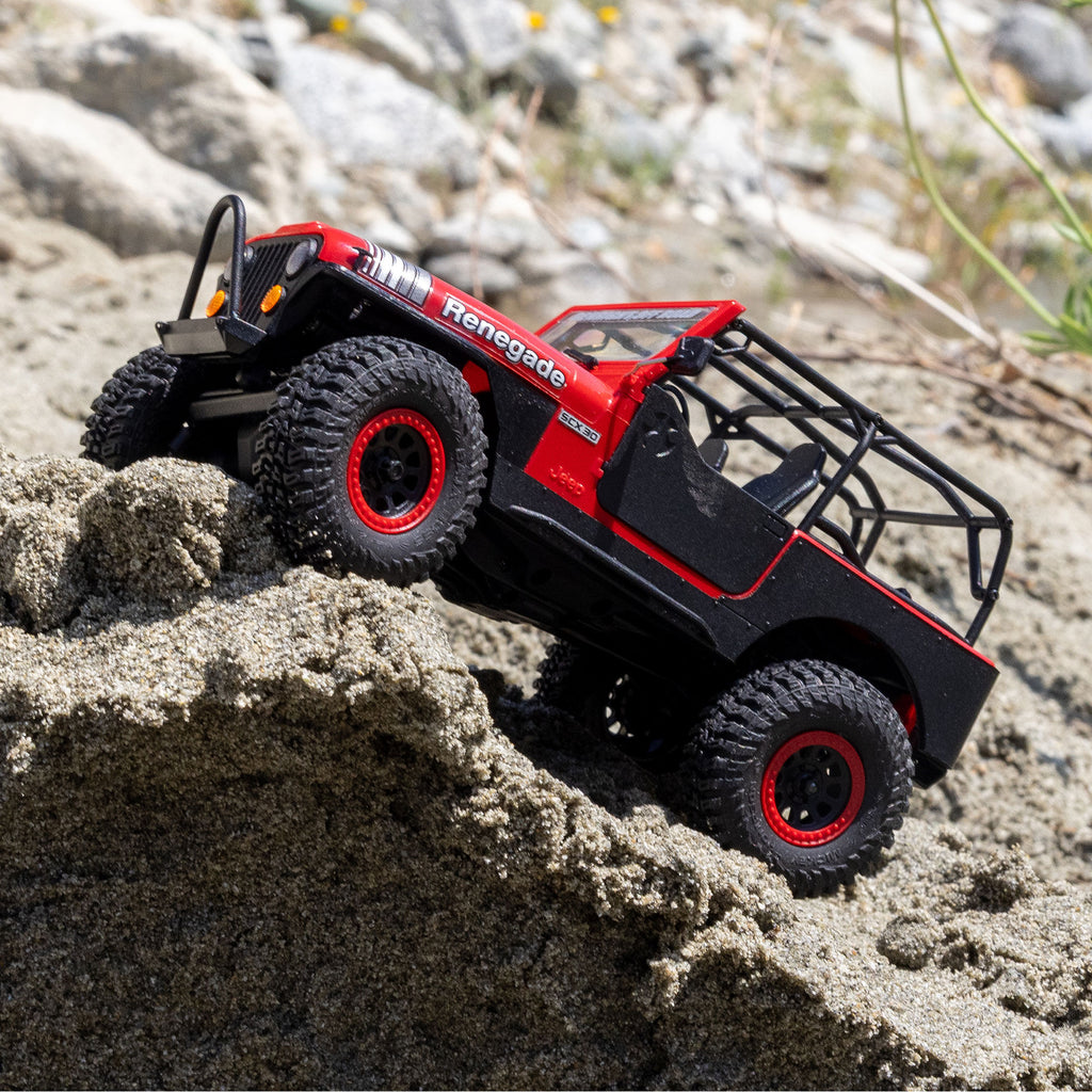 PREORDER 10/28/26 Axial SCX30 Jeep CJ-7 GenRight 1/30 4WD RTR RC Crawler Red Green AXI-3273T1/T2
