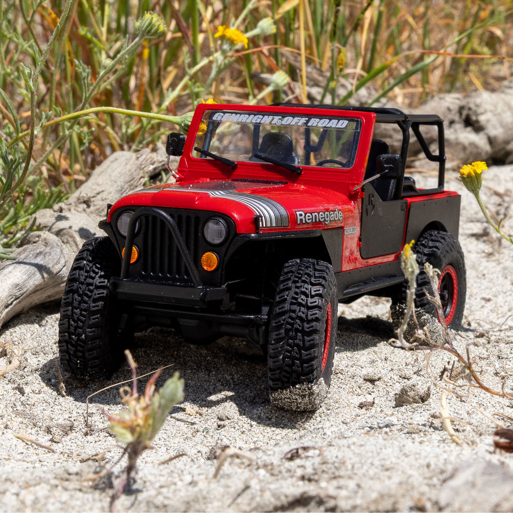 PREORDER 10/28/26 Axial SCX30 Jeep CJ-7 GenRight 1/30 4WD RTR RC Crawler Red Green AXI-3273T1/T2