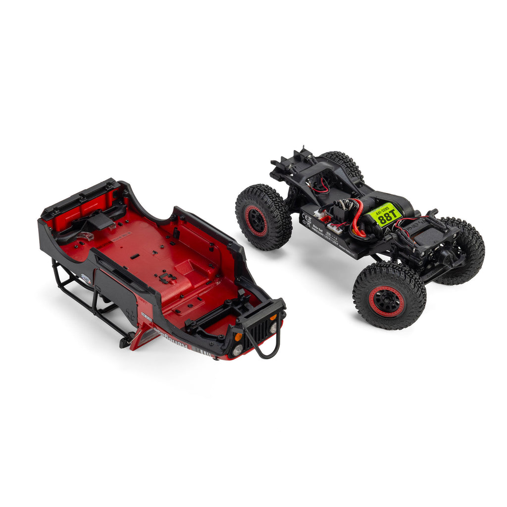 PREORDER 10/28/26 Axial SCX30 Jeep CJ-7 GenRight 1/30 4WD RTR RC Crawler Red Green AXI-3273T1/T2