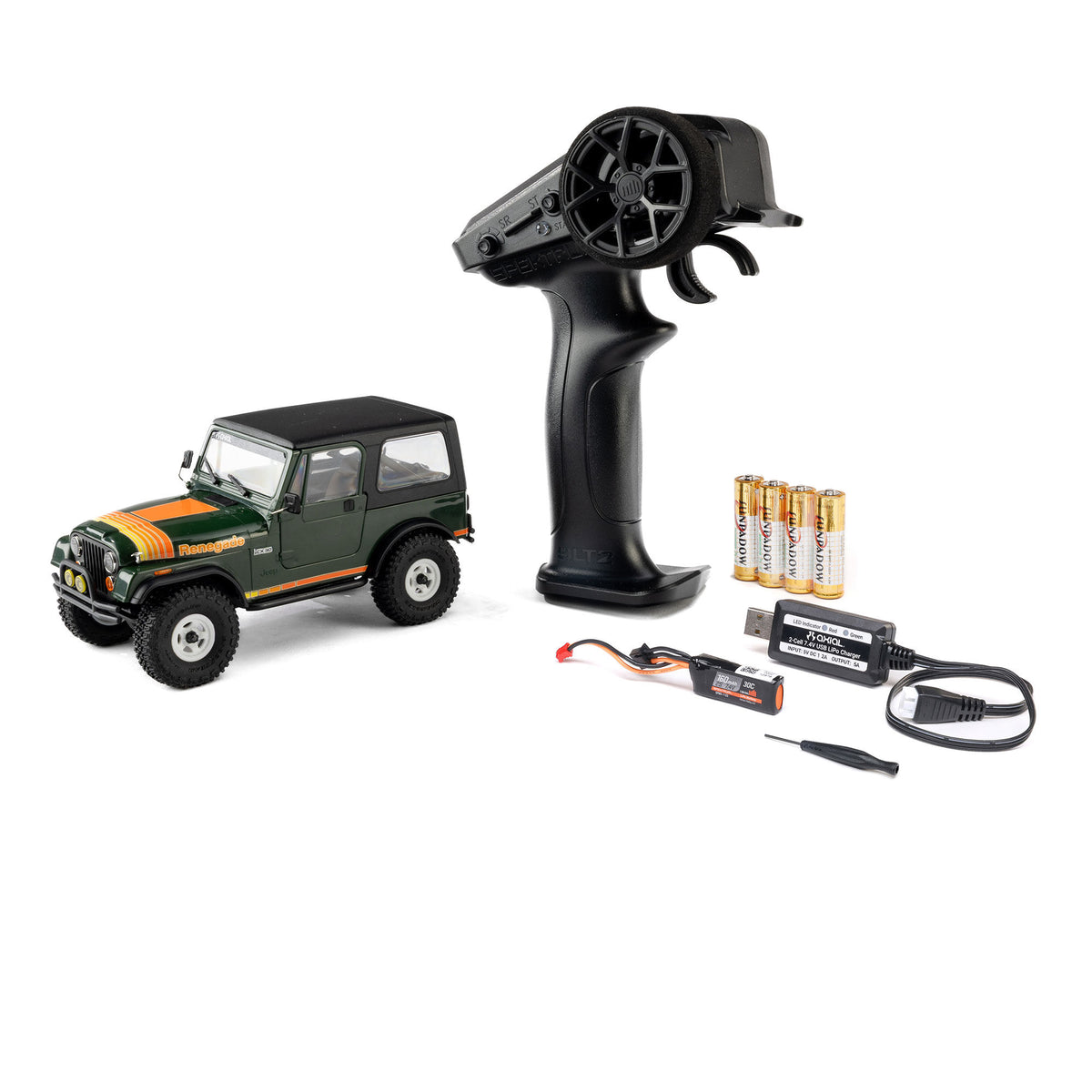 PREORDER 10/28/26 Axial SCX30 Jeep CJ-7 GenRight 1/30 4WD RTR RC Crawler Red Green AXI-3273T1/T2