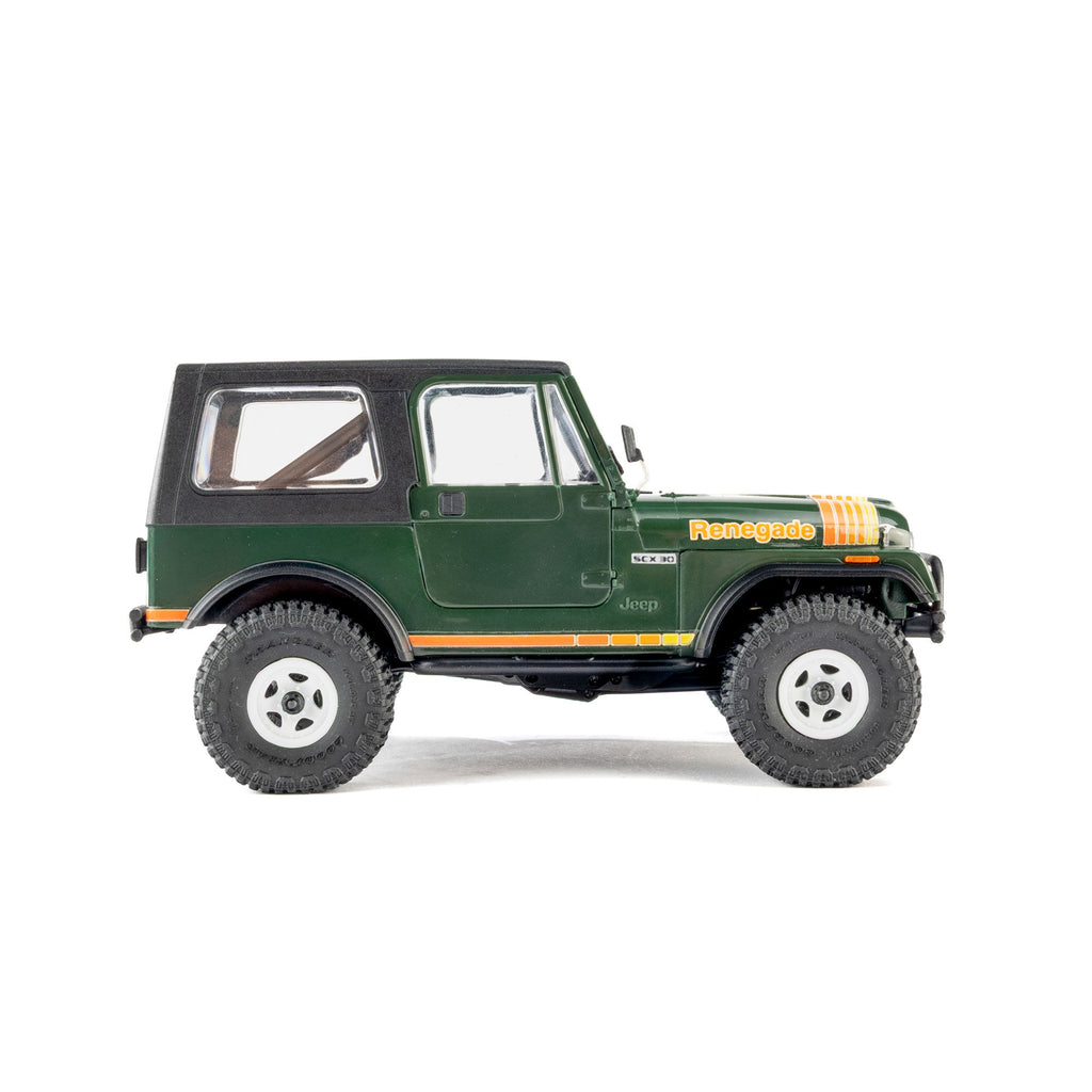PREORDER 10/28/26 Axial SCX30 Jeep CJ-7 GenRight 1/30 4WD RTR RC Crawler Red Green AXI-3273T1/T2