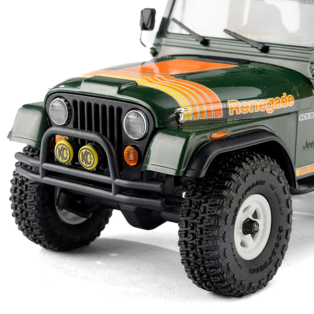 PREORDER 10/28/26 Axial SCX30 Jeep CJ-7 GenRight 1/30 4WD RTR RC Crawler Red Green AXI-3273T1/T2