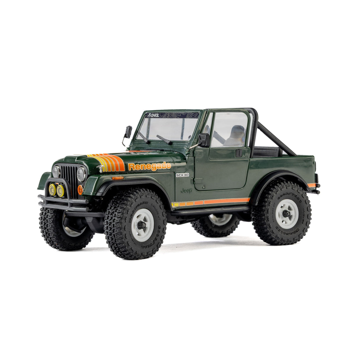 PREORDER 10/28/26 Axial SCX30 Jeep CJ-7 GenRight 1/30 4WD RTR RC Crawler Red Green AXI-3273T1/T2