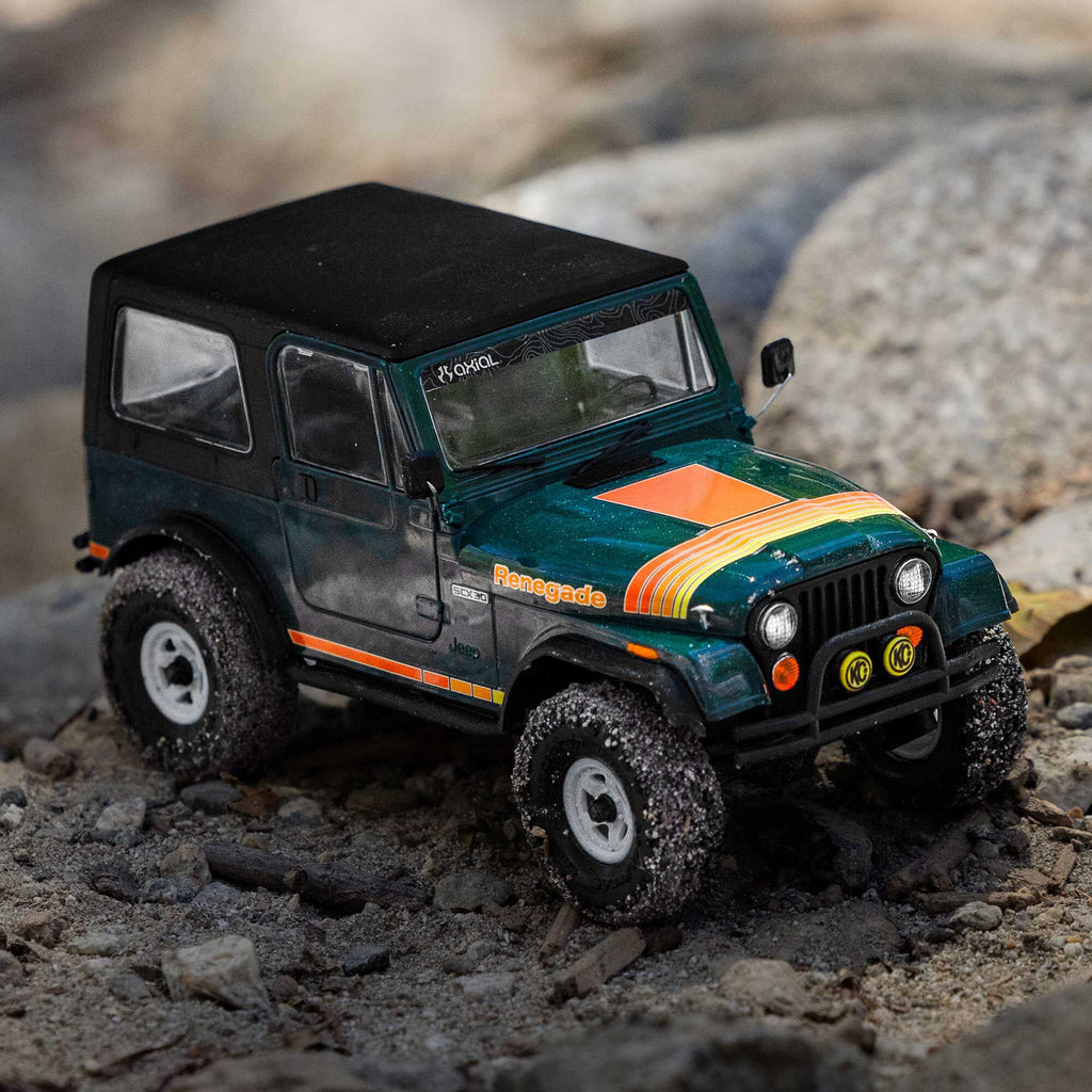 PREORDER 10/28/26 Axial SCX30 Jeep CJ-7 GenRight 1/30 4WD RTR RC Crawler Red Green AXI-3273T1/T2