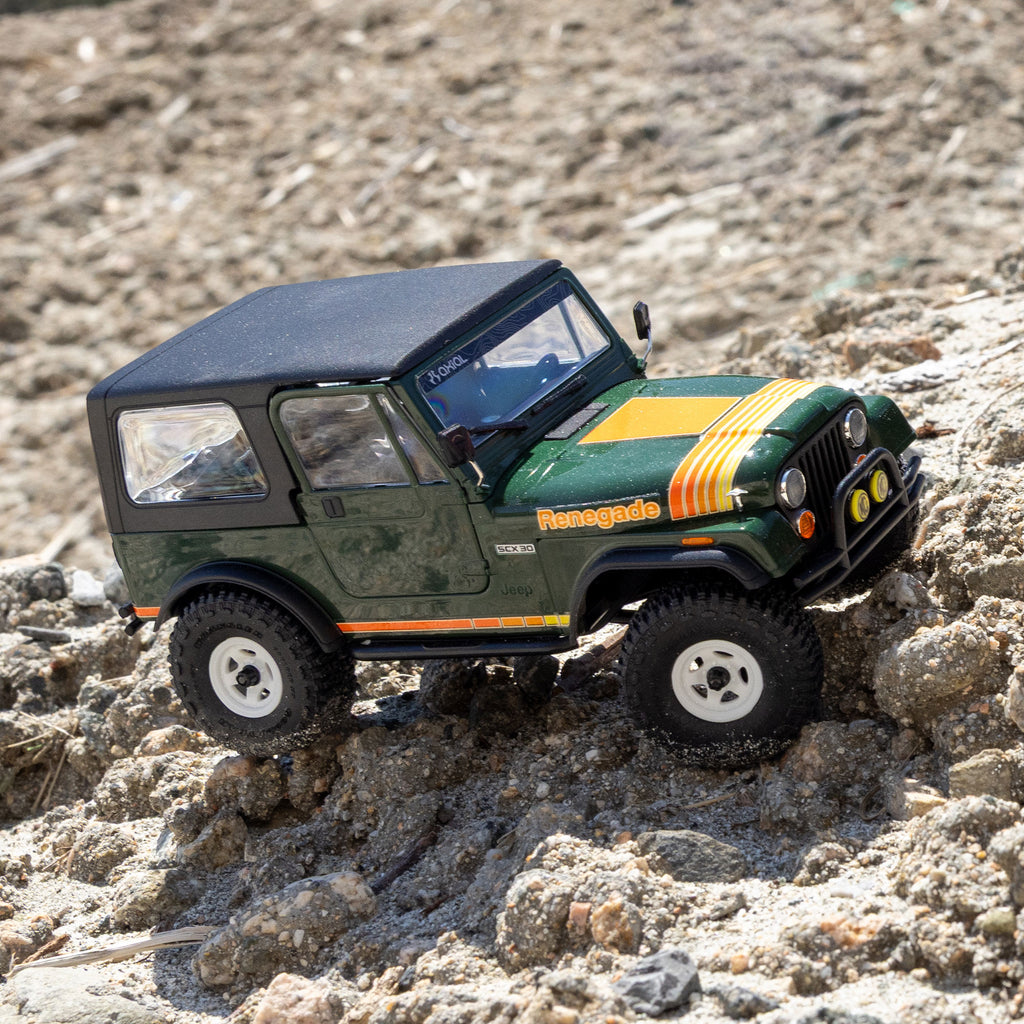 PREORDER 10/28/26 Axial SCX30 Jeep CJ-7 GenRight 1/30 4WD RTR RC Crawler Red Green AXI-3273T1/T2