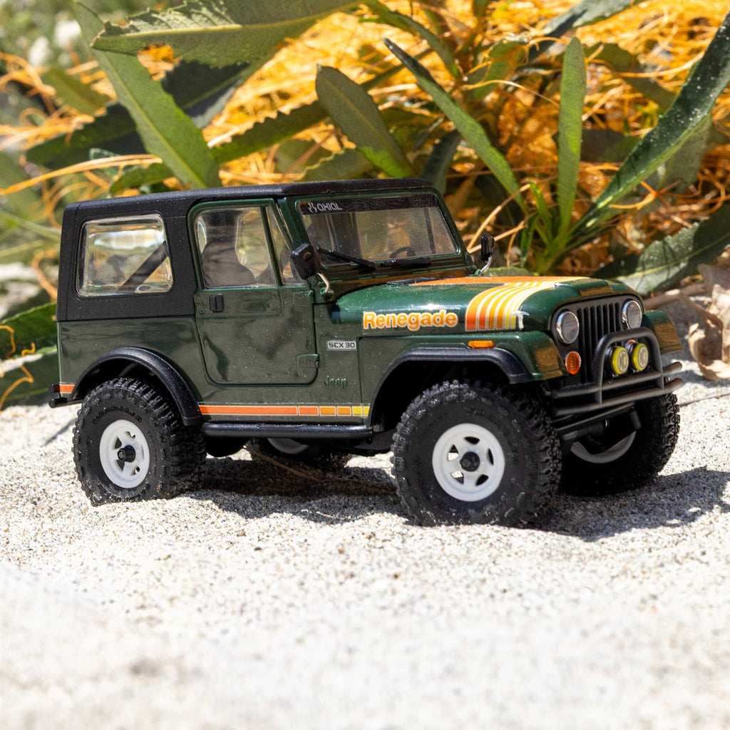 PREORDER 10/28/26 Axial SCX30 Jeep CJ-7 GenRight 1/30 4WD RTR RC Crawler Red Green AXI-3273T1/T2