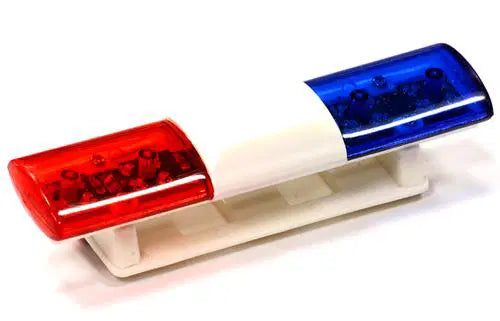 Universal Realistic Roof Top Flashing Light LED Bar with Plastic Housing for 1/10 Scale
