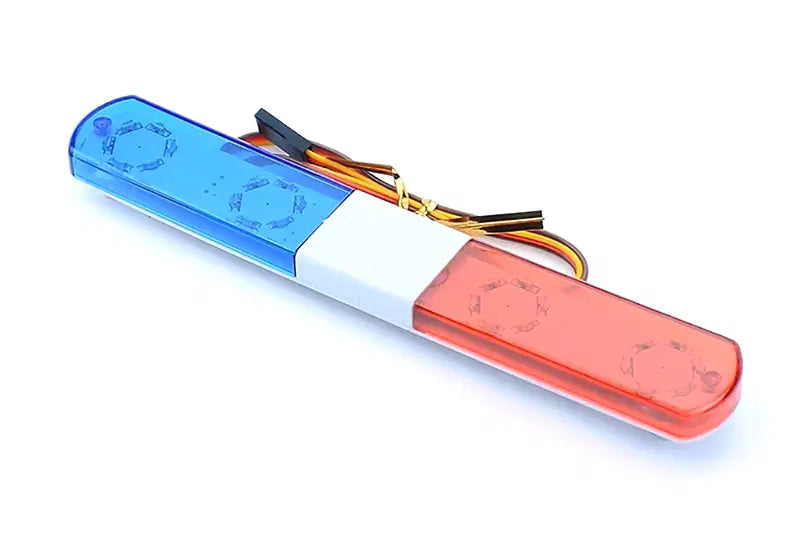 Universal Realistic Roof Top Flashing Light LED Bar with Plastic Housing for 1/10 Scale